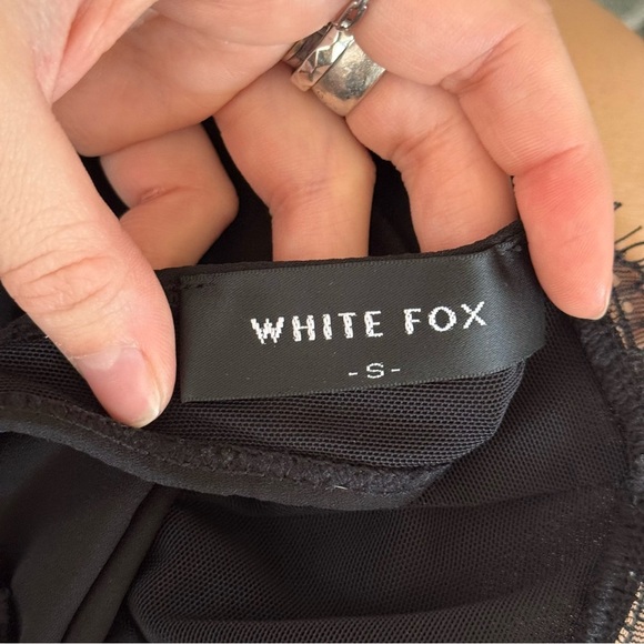 WHITE FOX Level Up Long Sleeve Crop Black - Picture 6 of 6